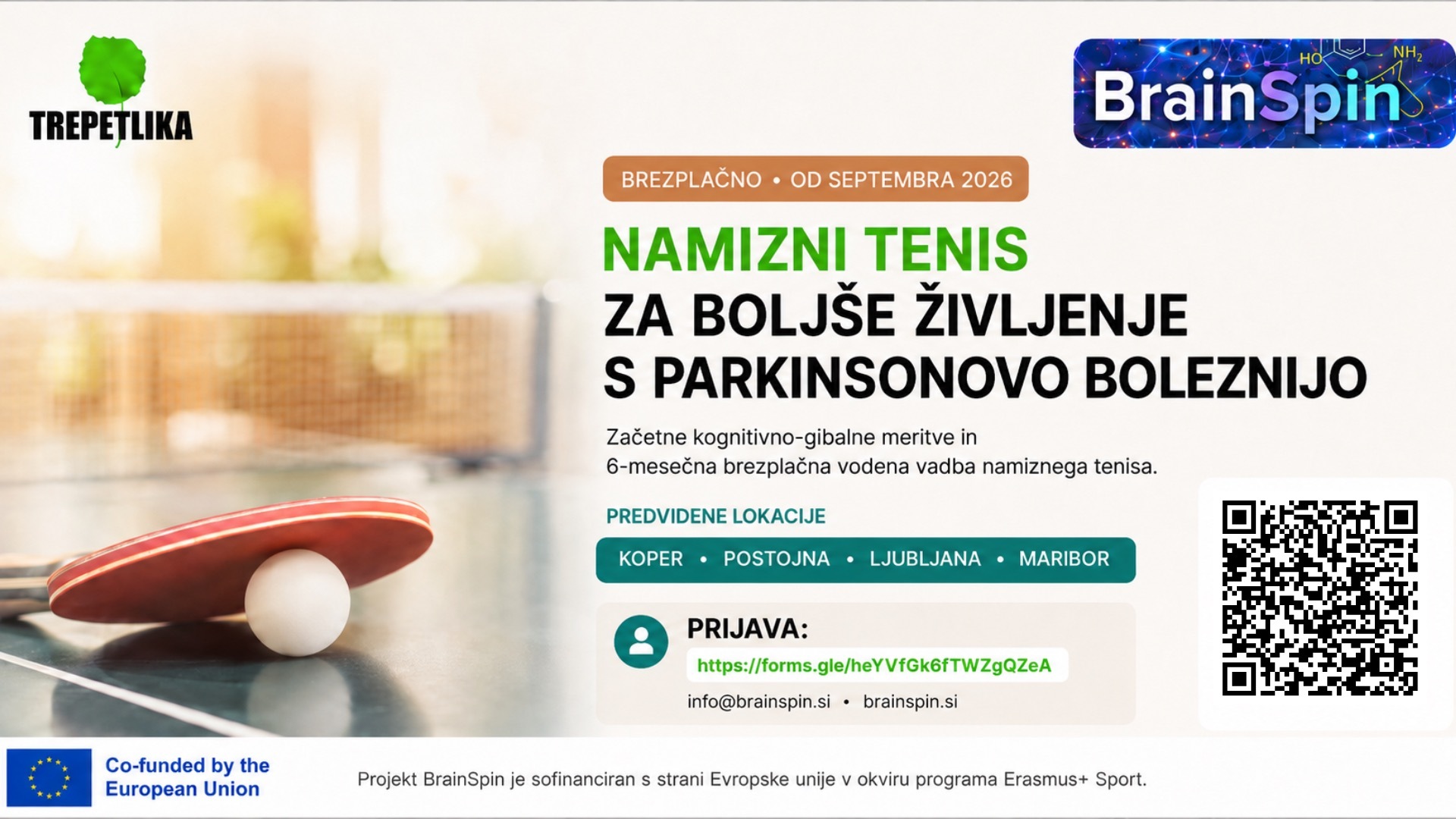 BrainSpin vabi k vpisu v Sloveniji (for Slovenia only) brainspin trepetlika letak vodoraven novo